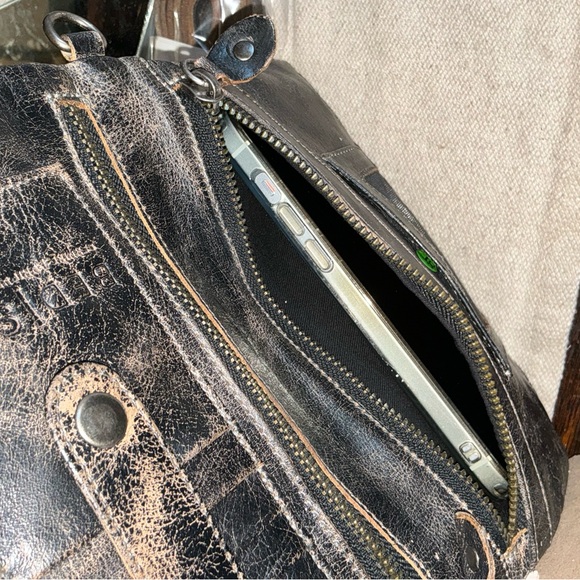 NWT Bed Stu Leather Cadence Wallet Wristlet Crossbody Bag Black Lux MSRP $175 - Picture 9 of 14